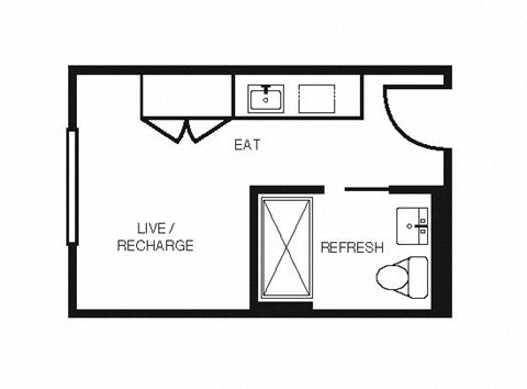 Electric Lofts Studio A & B Floor Plan